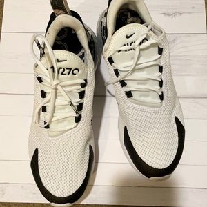 Nike AirMax white and black floral sneakers